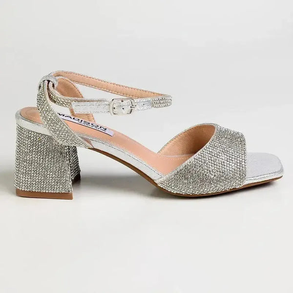 Madison Margaret Diamond Heel - Silver