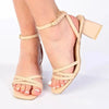 Madison Mariah Block Heel - Nude
