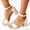 Madison Mariam D Trim Block Heel - Off White