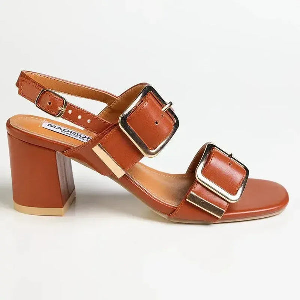 Madison Marilyn Block Heel - Tan