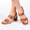 Madison Marilyn Block Heel - Tan