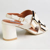 Madison Marilyn Block Heel - White