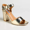 Madison Marin Block Heel - Gold