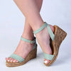 Madison Marion Espadrille Wedge Sandals - Light Sage