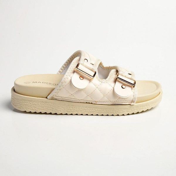 Madison Marisa Double Strap Sandals - Nude-Madison Heart of New York-Buy shoes online