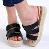 Madison Marlene Espadrille Sandal - Black