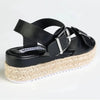 Madison Marlowe Espadrille Sandal - Black