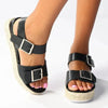 Madison Marlowe Espadrille Sandal - Black