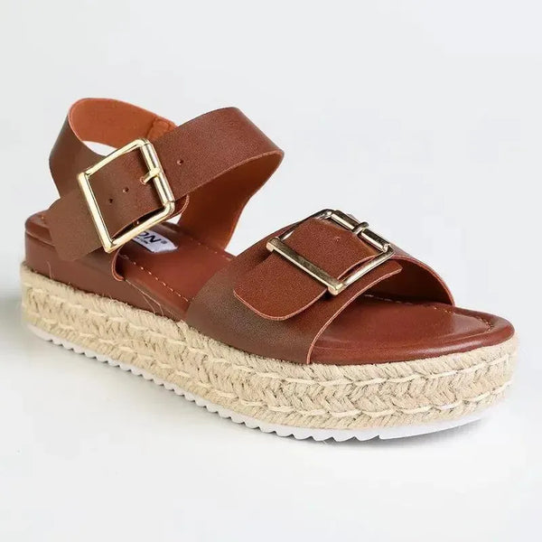 Madison Marlowe Espadrille Sandal - Chocolate