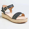 Madison Marnie Espadrille Sandal - Black
