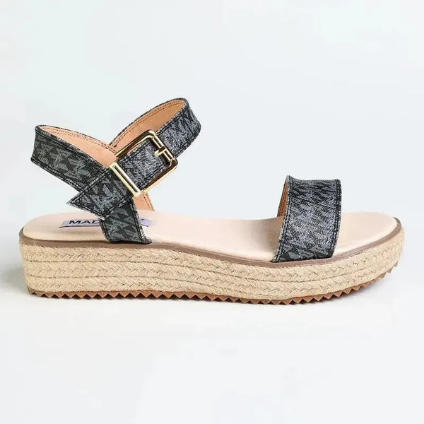 Madison Marnie Espadrille Sandal - Black