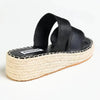 Madison Martha Espadrille Wedge - Black