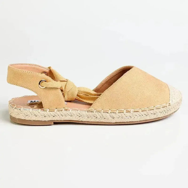 Madison Martini Espadrille Flats - Nude