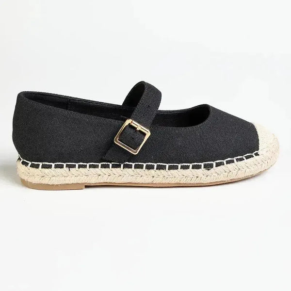 Madison Mary Espadrille Pump - Black