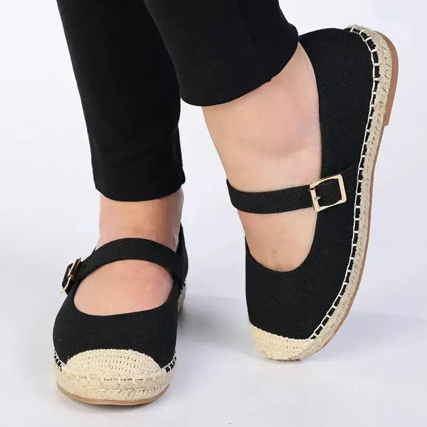 Madison Mary Espadrille Pump - Black