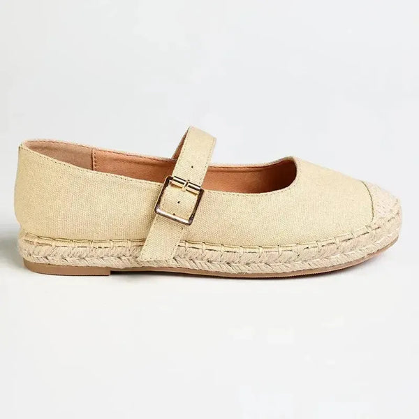 Madison Mary Espadrille Pump - Nude