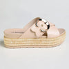 Madison Maven Cross Over Sandal - Nude