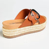 Madison Maven Cross Over Sandal - Tan