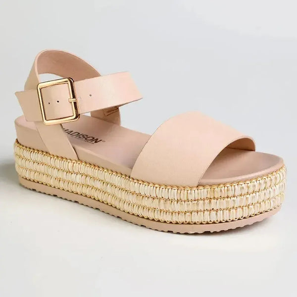 Madison Mavis Bandage Sandal - Nude