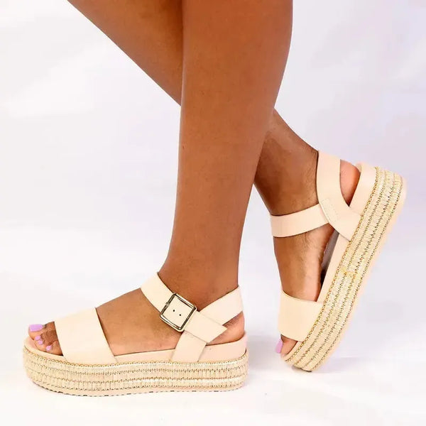 Madison Mavis Bandage Sandal - Nude