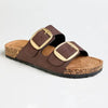 Madison May Double Buckle Sandal - Chocolate