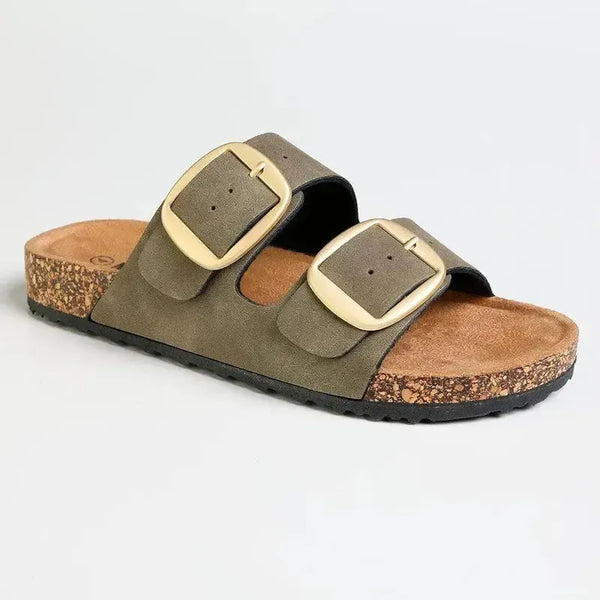 Madison May Sandal - Olive