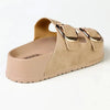 Madison Mckenna Double Buckle Footbed Sandal - Taupe