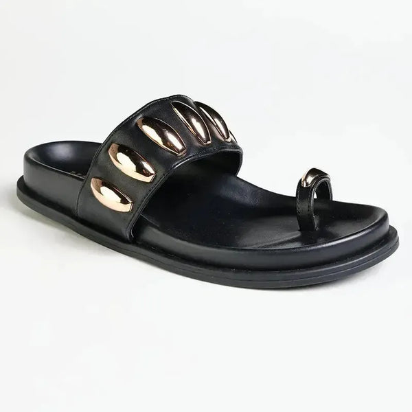 Madison Meeca Toe Loop Sandal - Black