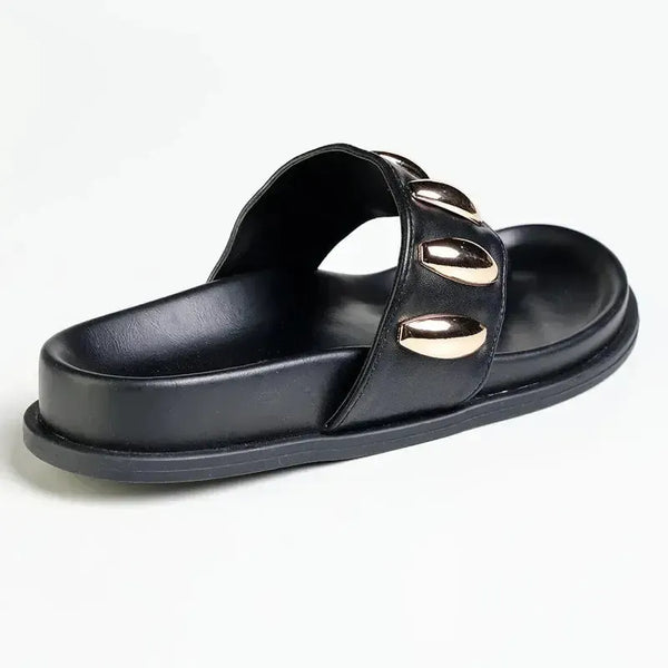 Madison Meeca Toe Loop Sandal - Black