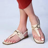 Madison Mercy T-Bar Flat Sandal - Nude