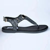 Madison Meredith T-Bar Flat Sandal - Black