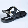 Madison Meredith T-Bar Flat Sandal - Black