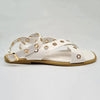 Madison Merrit Cross Over Flat Sandal - White