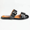 Madison Mia Push In Sandal - Black