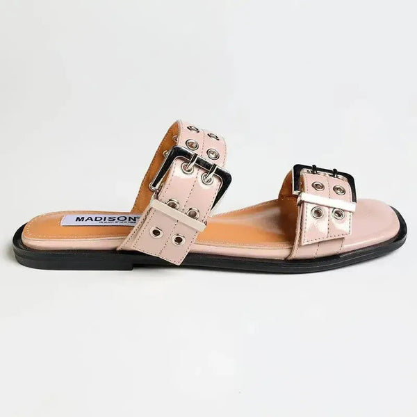 Madison Mia Push In Sandal - Nude