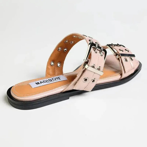 Madison Mia Push In Sandal - Nude