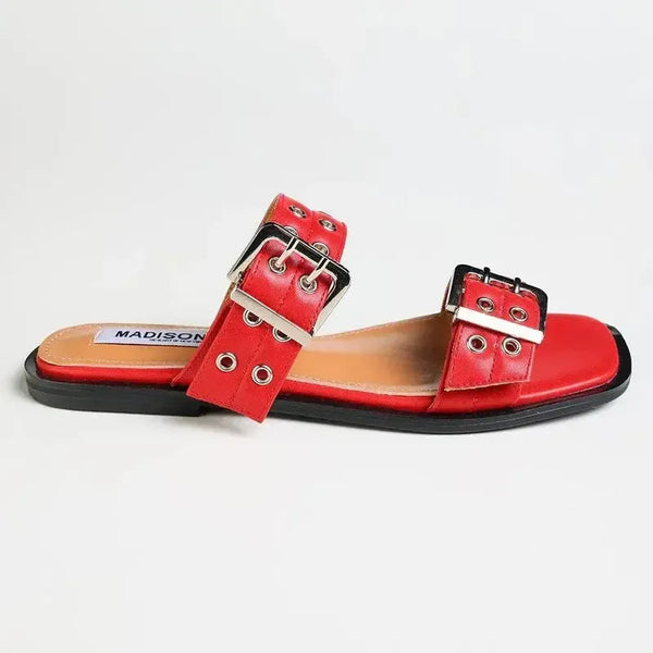 Madison Mia Push In Sandal - Red