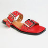 Madison Mia Push In Sandal - Red