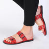 Madison Mia Push In Sandal - Red