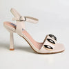 Madison Mila Oval Studded Sandal Heel - Off White