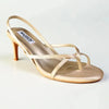 Madison Miles Strappy Sandal Heel - Nude