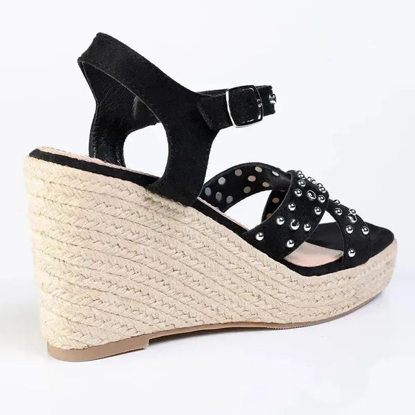 Madison Milka Espadrille Wedge - Black