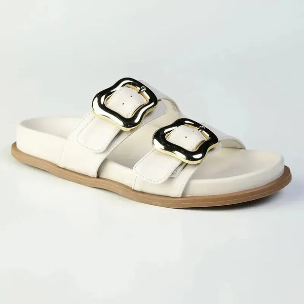 Madison Miller Footbed Sandal - Off White