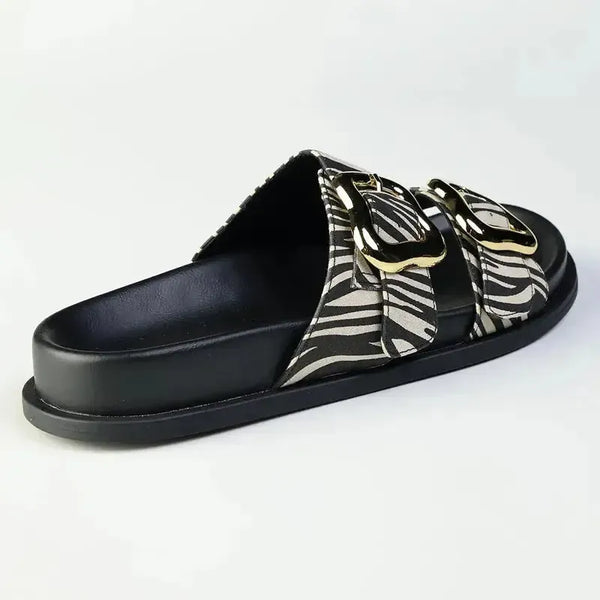 Madison Miller Footbed Sandal - Print