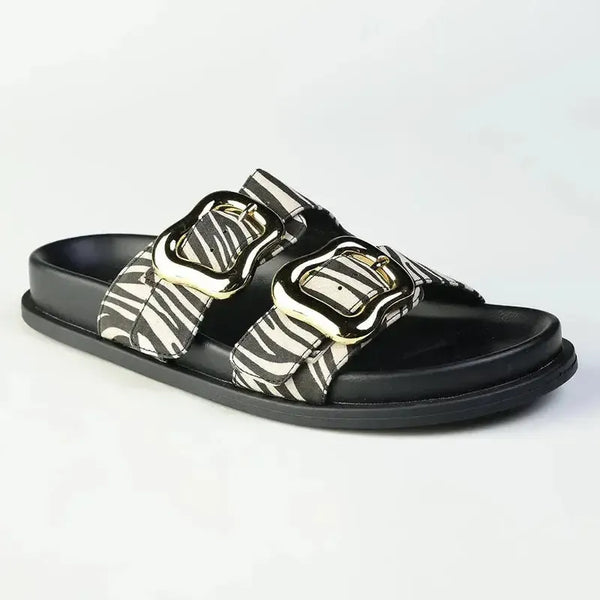 Madison Miller Footbed Sandal - Print