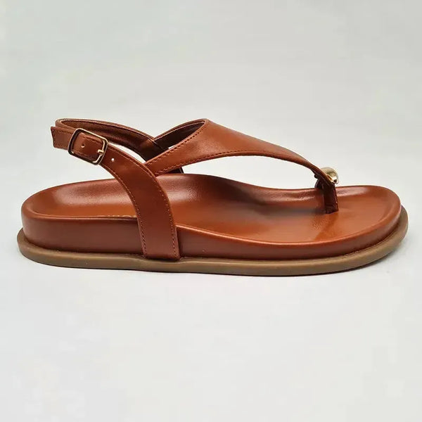 Madison Millie Trimmed Sandal - Tan