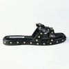 Madison Mirabelle Studded Push In Flat Sandal - Black