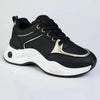 Madison Morgan Chunky Sole Sneaker - Black/Gold