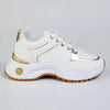Madison Morgan Chunky Sole Sneaker - White/Gold