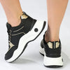 Madison Morgan Sneaker - Black/Gold